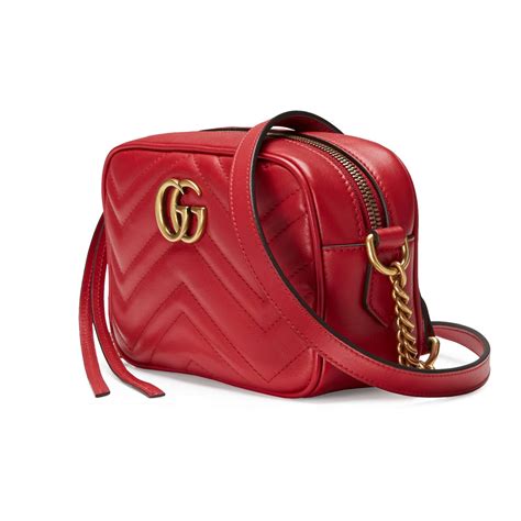 gucci small marmont bag red|gg marmont matelassé small bag.